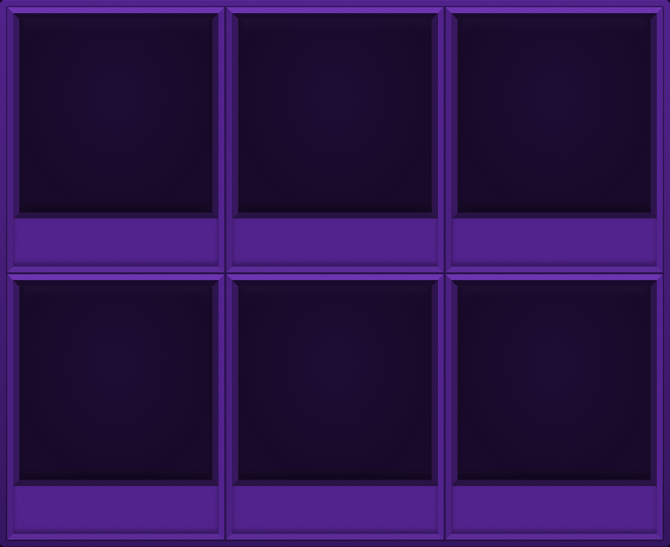 Purple Display Case (2x3)
